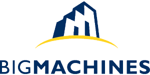 Logo of software company BigMachines.